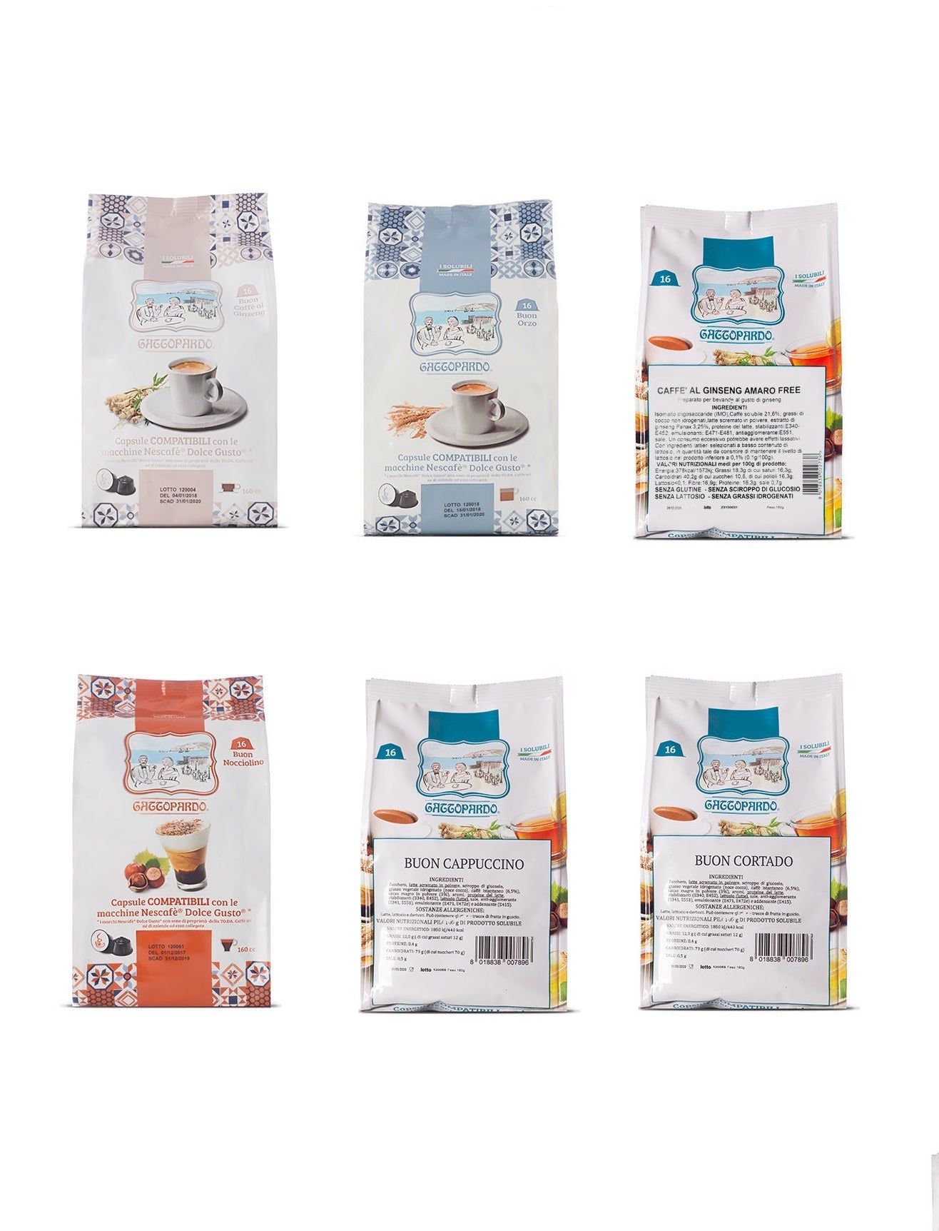 Gattopardo Solubili Dolce Gusto 16 pz