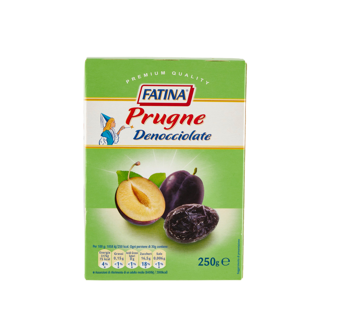 Fatina Prugne Denocciolate in Scatola 250grx24