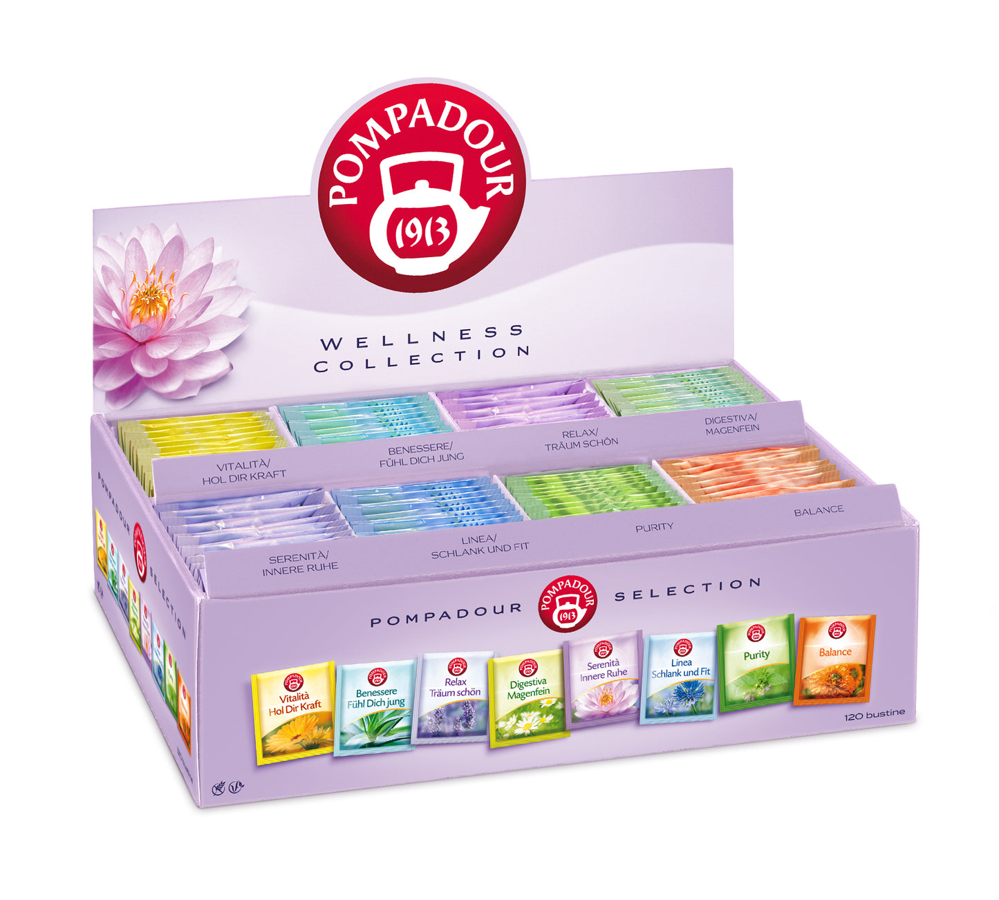 Pompadour Wellness Selection Box 120