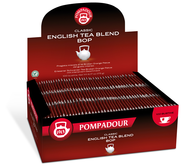Pompadour Premium English Breakfast Blend BOP 100 filtri
