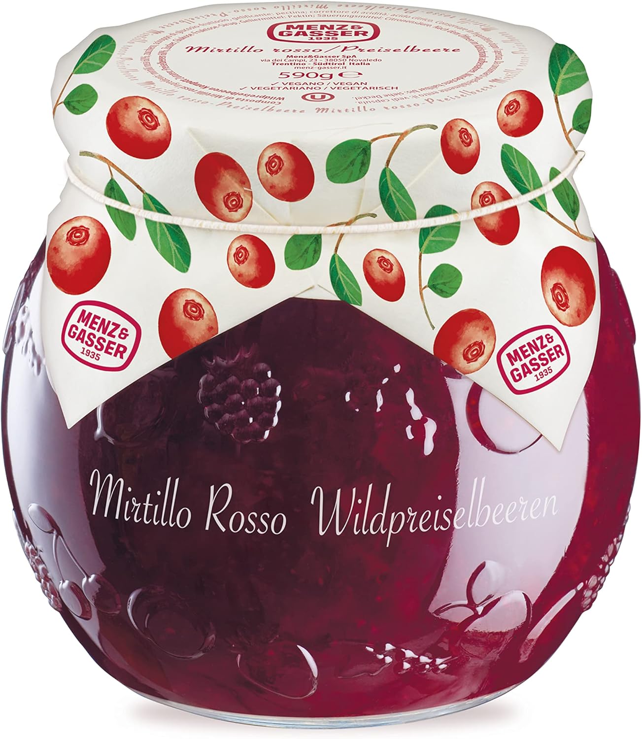 Confettura Vaso Vetro Edel MENZ&GASSER 620 gr