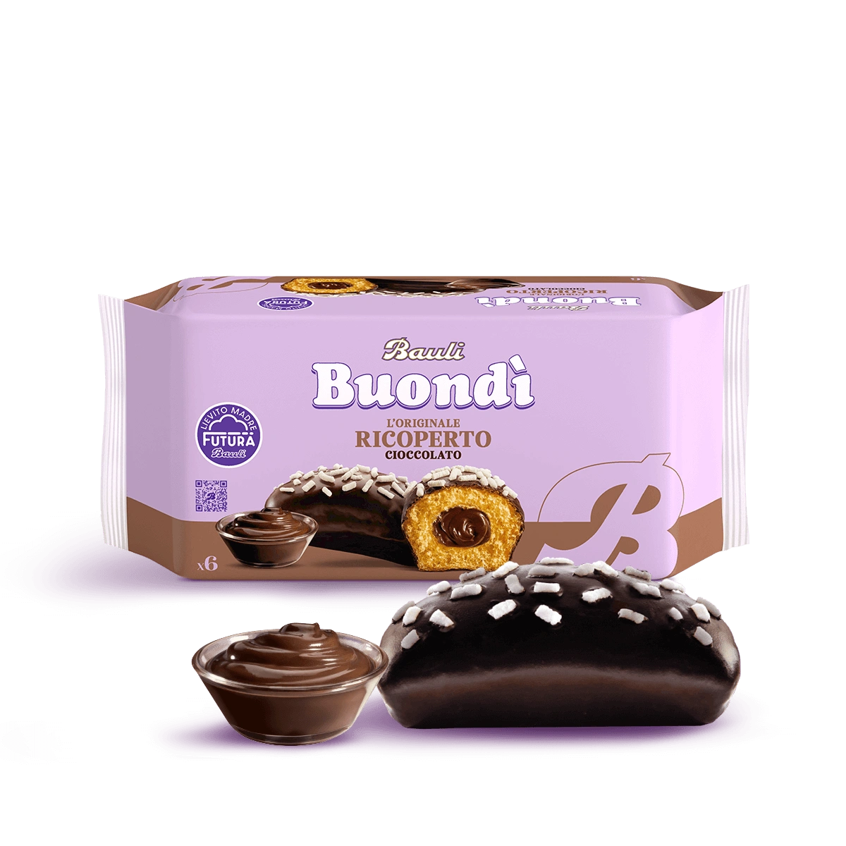 Bauli Buondi Ricoperto di Cioccolato gr46 x 6pz
