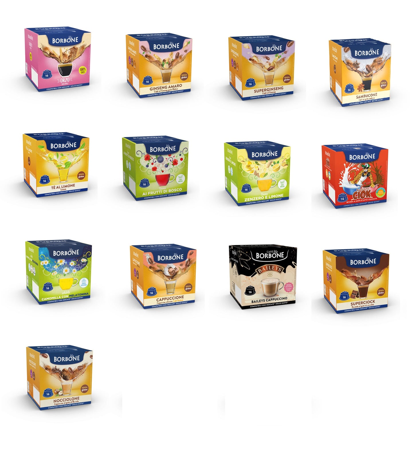 Borbone Solubili Dolce Gusto 16