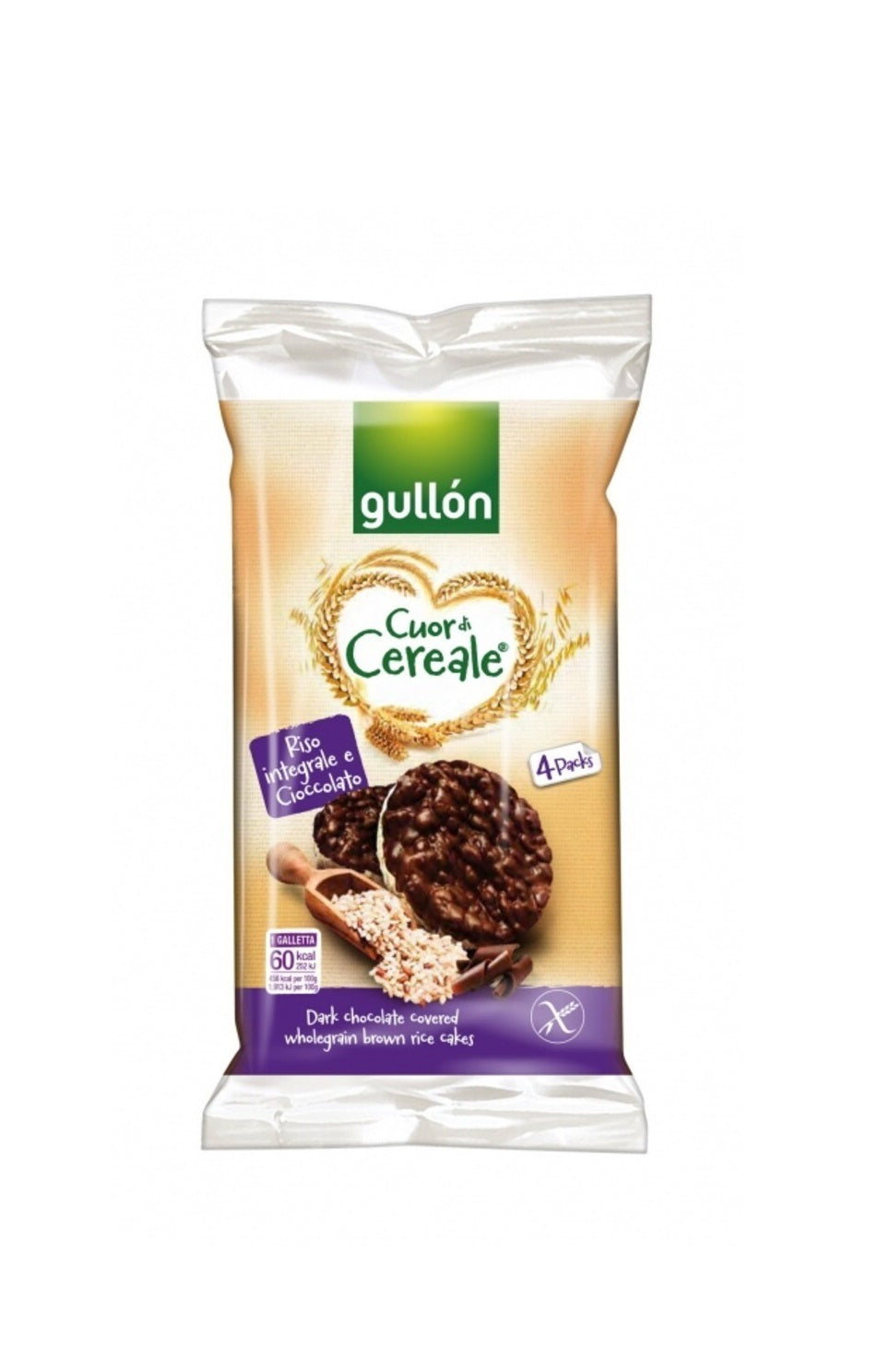 Gullon Galletta di Riso Ricoperta di Ciocc. gr26.3 x 40pz