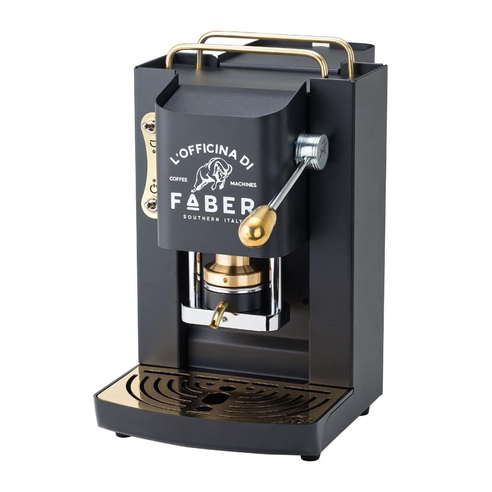Faber Pro DeLuxe Total Inox Ottone Cialda Nera