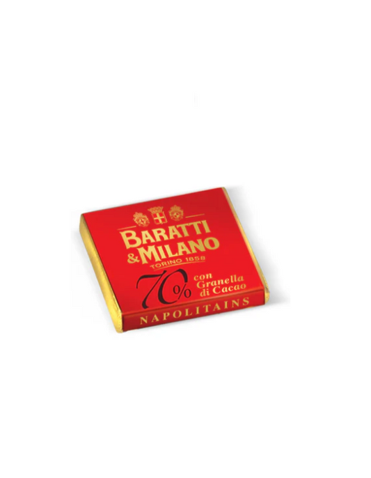 Baratti - Napolitains 70% con granella di cacao gr500
